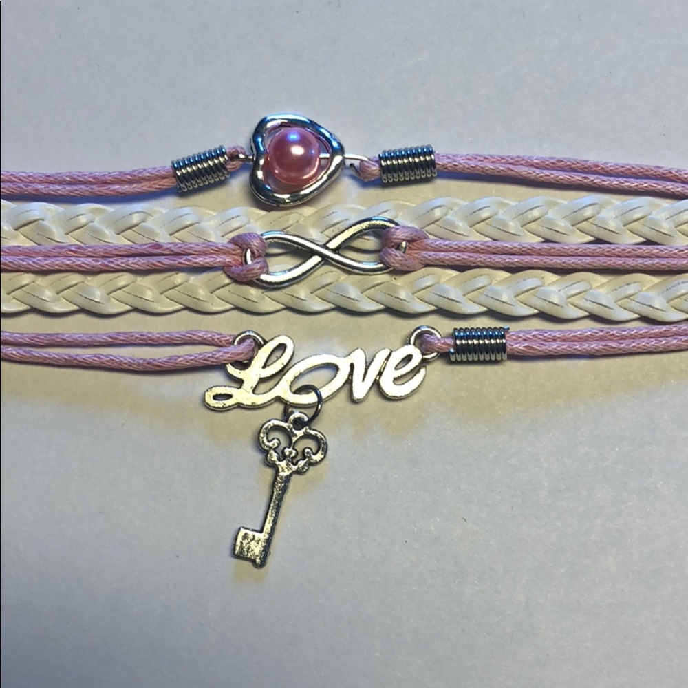 Love/Key Infinity Bracelet - New